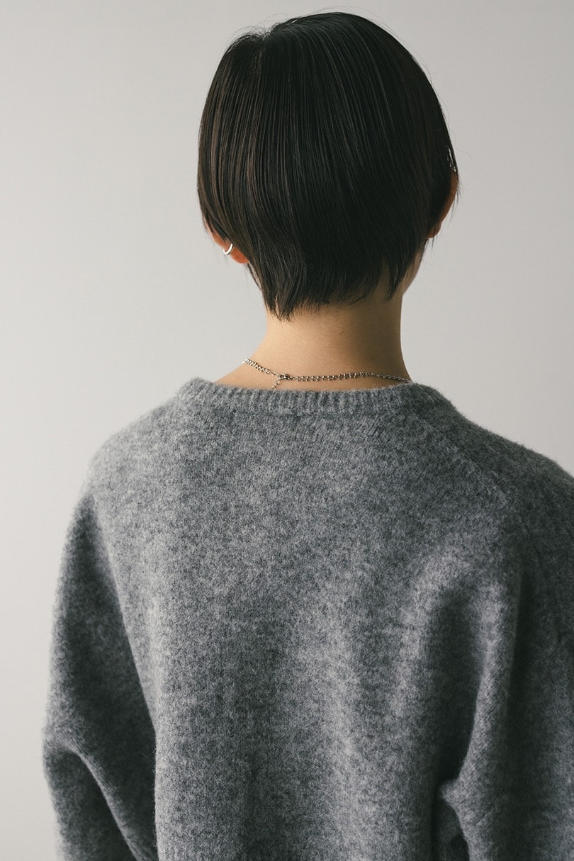 クロップドニットカーディガン 詳細画像 GRY 9