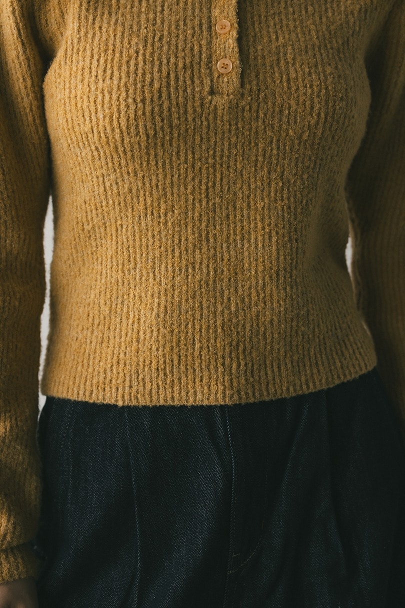 ループカラーニットトップ 詳細画像 ORG 5