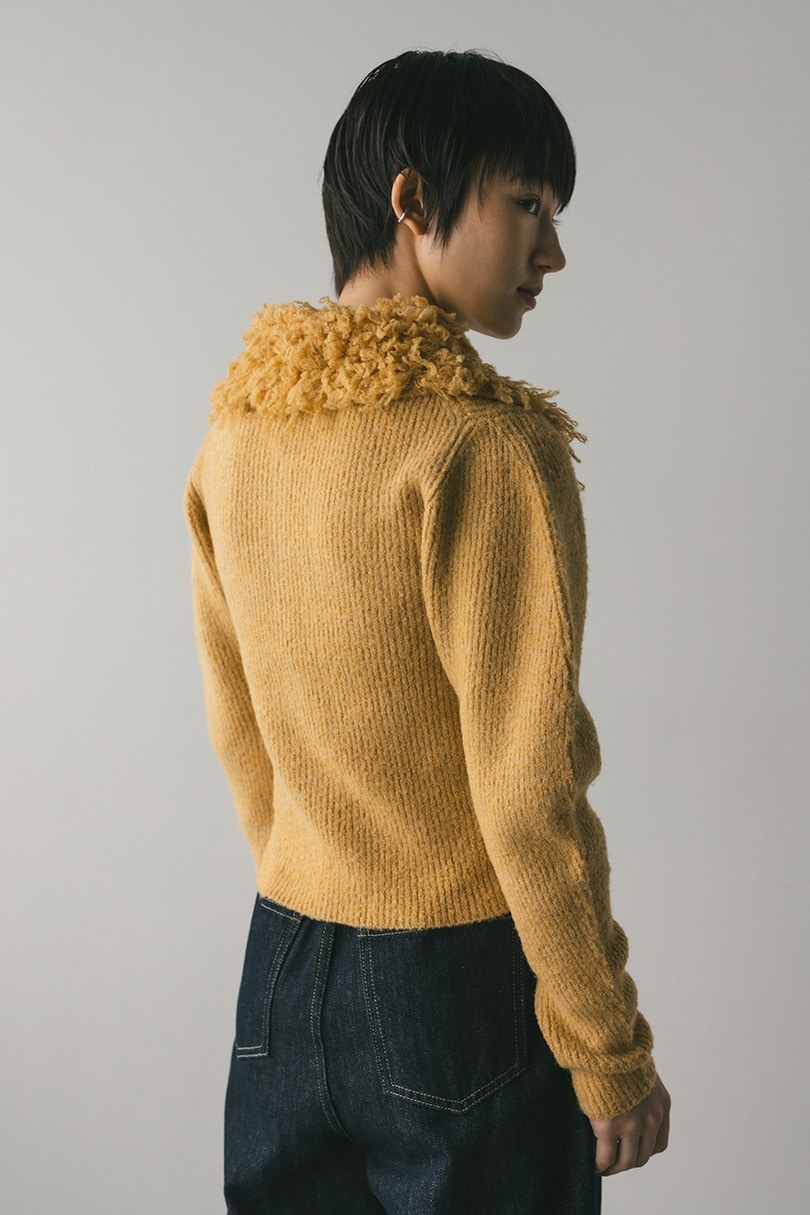 ループカラーニットトップ 詳細画像 ORG 7