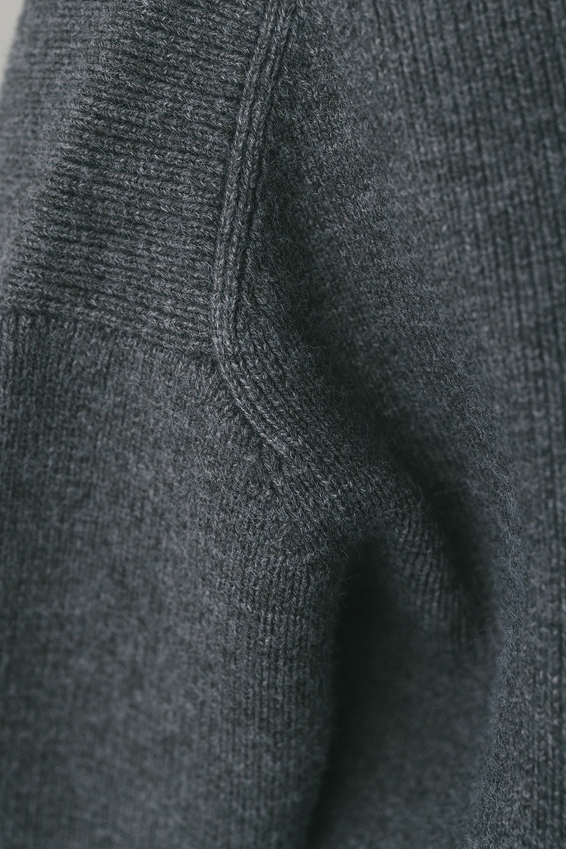 テーラーカラーニットトップ 詳細画像 GRY 8