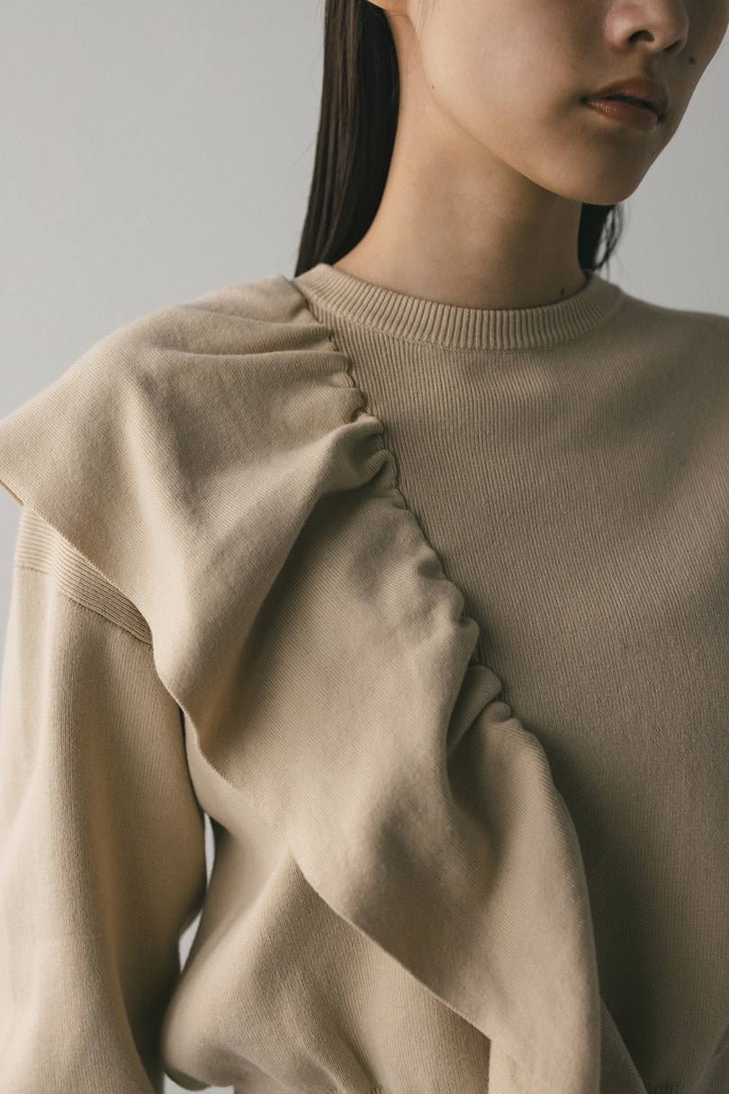 アシンメトリーフリルニット 詳細画像 IVOY 5