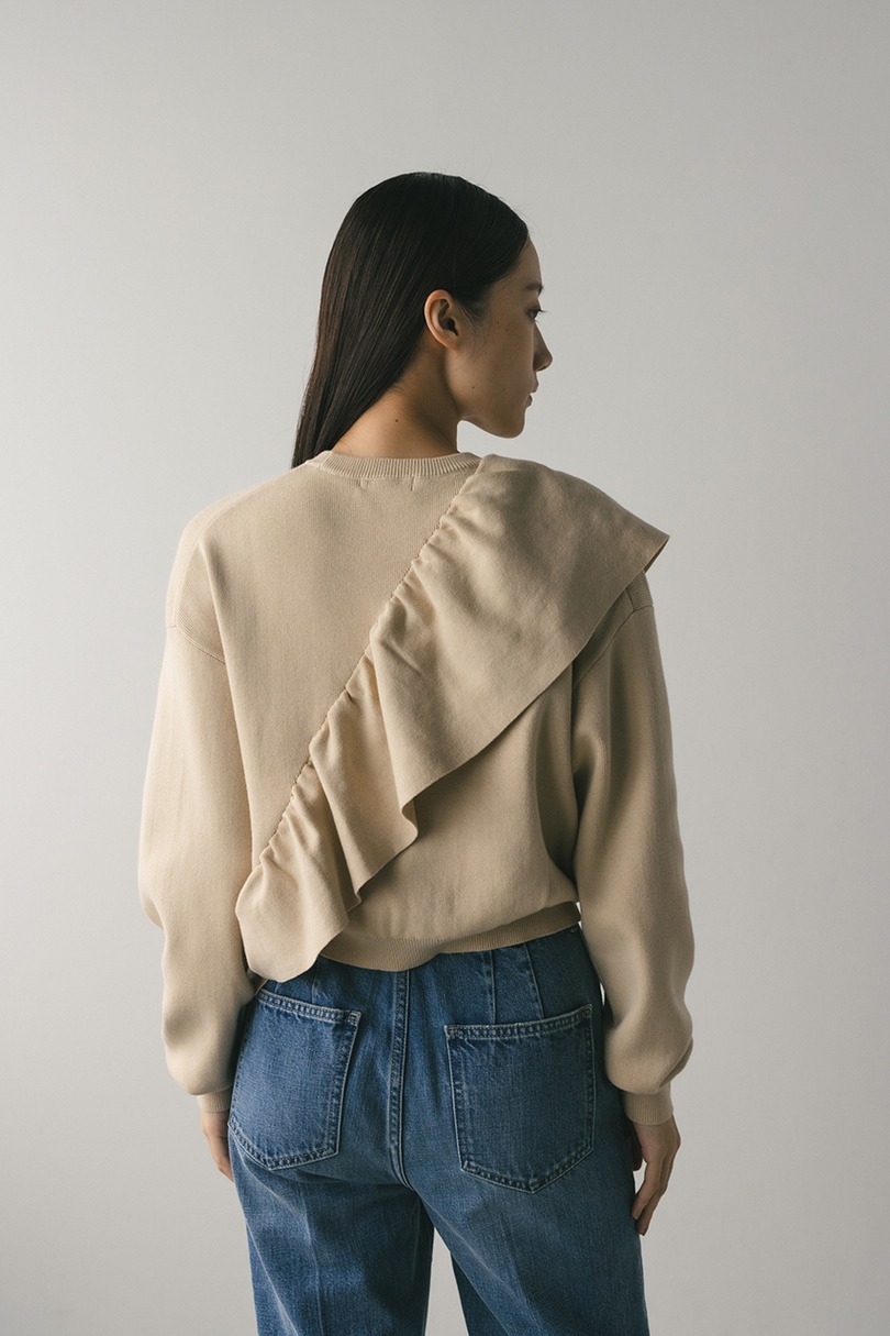 アシンメトリーフリルニット 詳細画像 IVOY 7