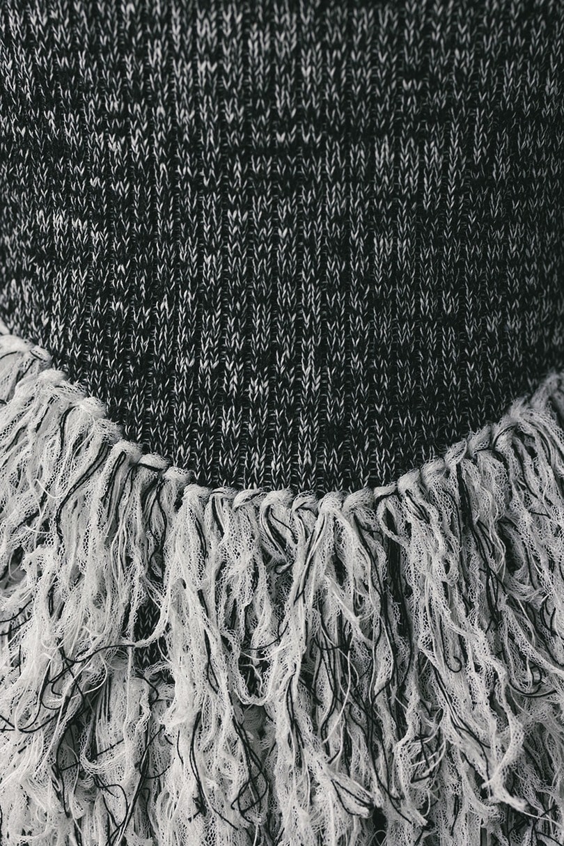 チュールフリンジペプラムニット 詳細画像 柄BLK 10