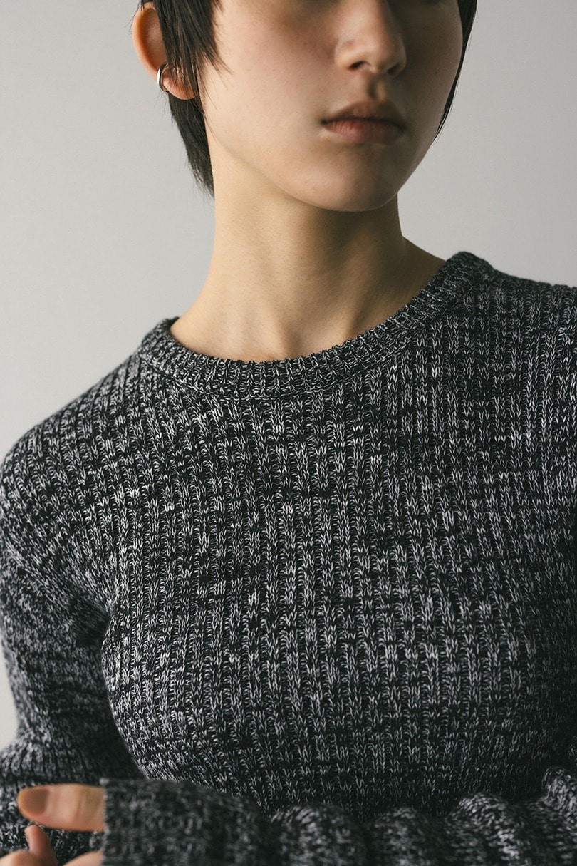 チュールフリンジペプラムニット 詳細画像 柄BLK 4