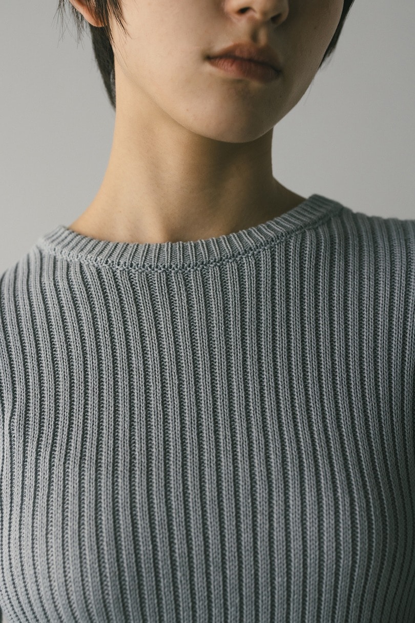 チュールフリンジペプラムニット 詳細画像 GRY 5