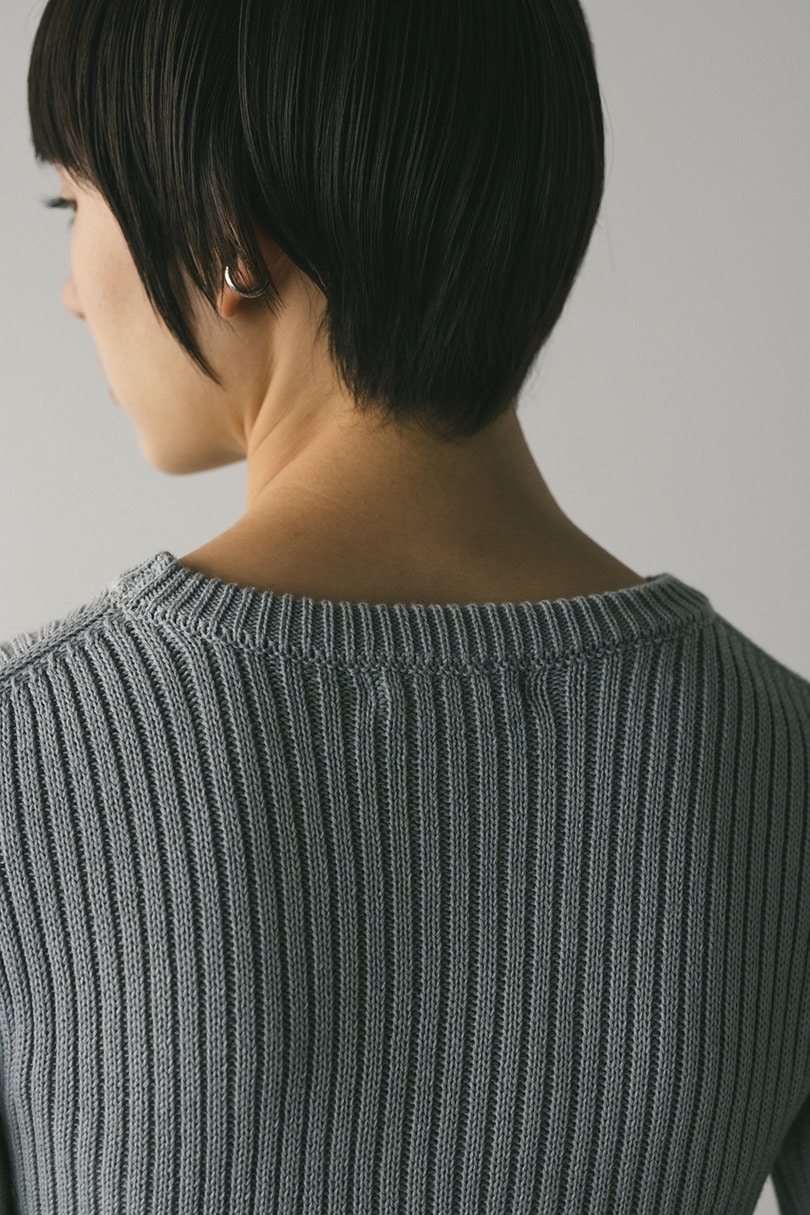 チュールフリンジペプラムニット 詳細画像 GRY 9