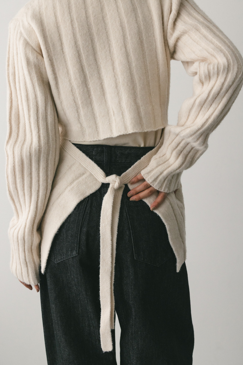 バックリボンリブニット 詳細画像 WHT 10