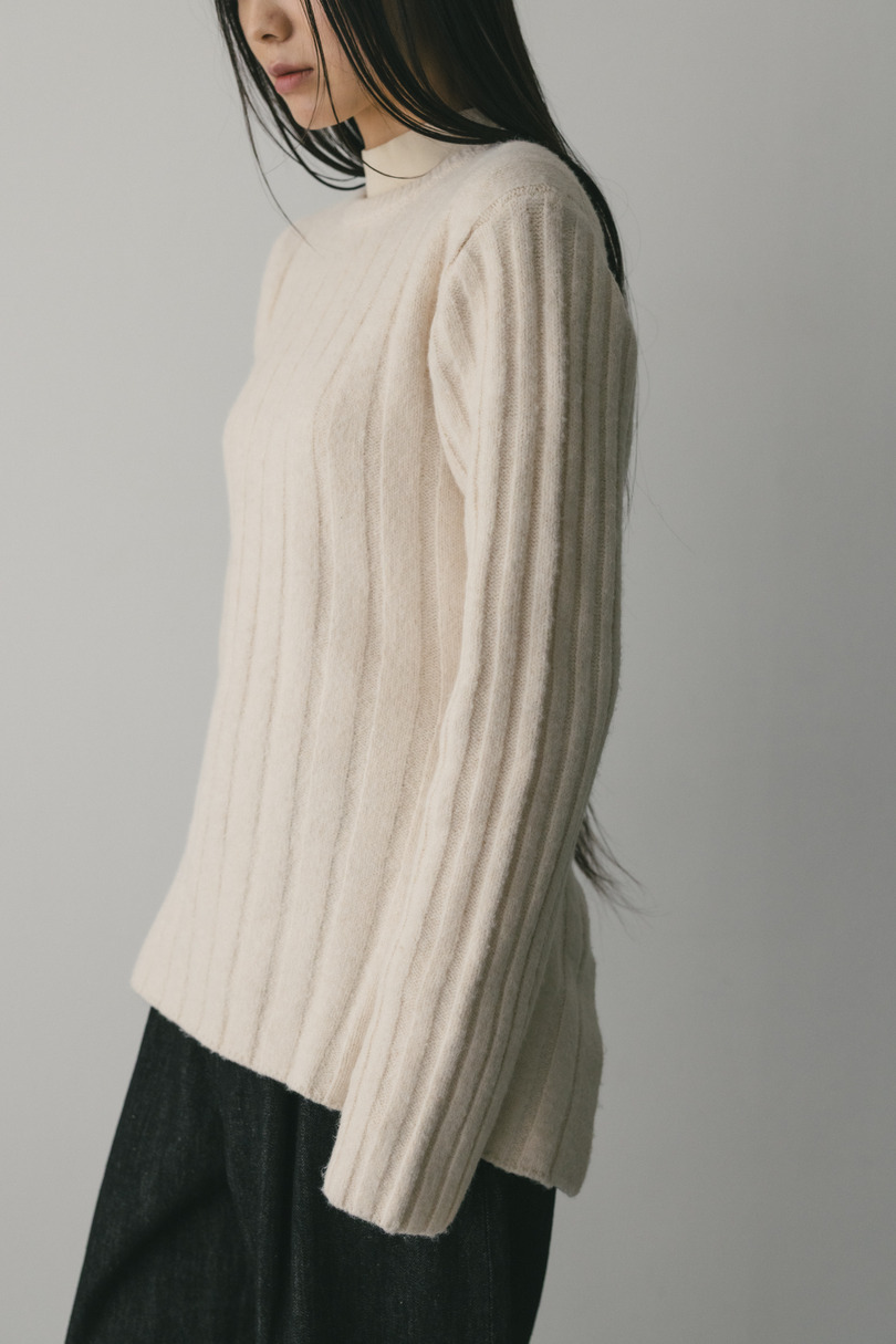 バックリボンリブニット 詳細画像 WHT 4