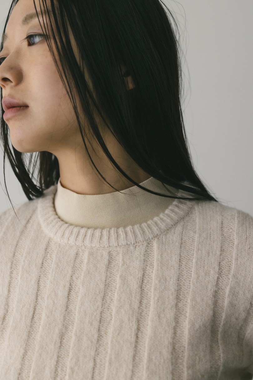 バックリボンリブニット 詳細画像 WHT 5