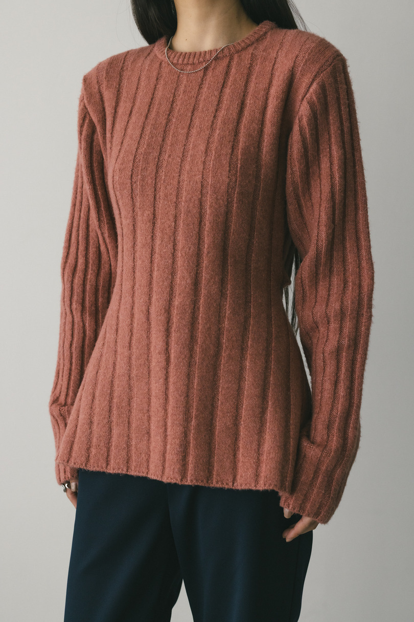 バックリボンリブニット 詳細画像 PNK 3