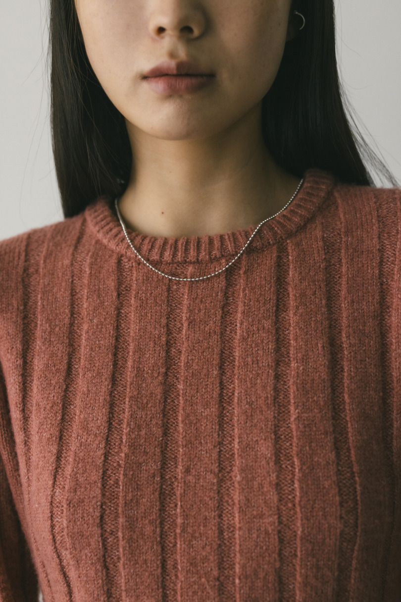 バックリボンリブニット 詳細画像 PNK 4