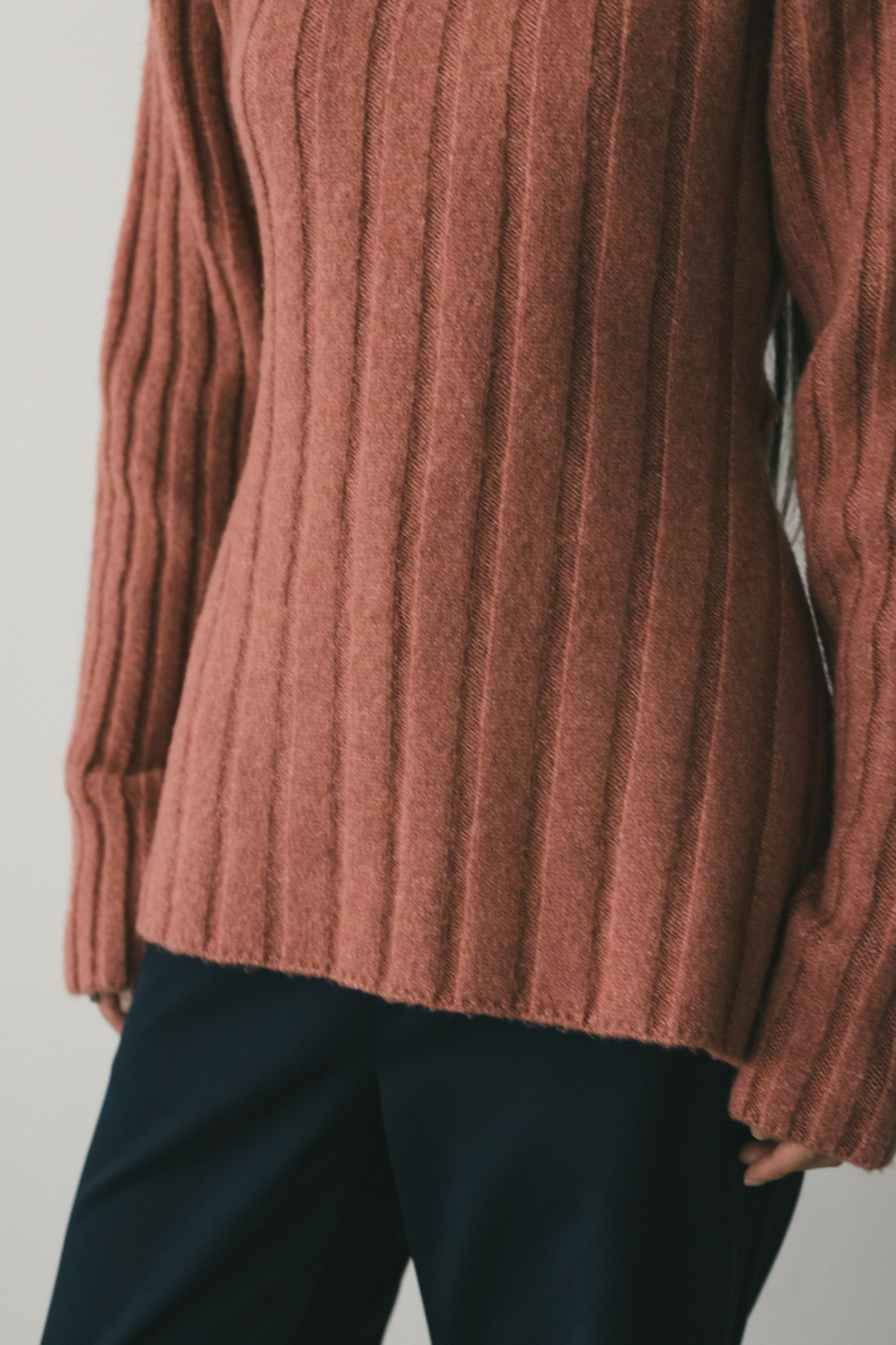 バックリボンリブニット 詳細画像 PNK 5