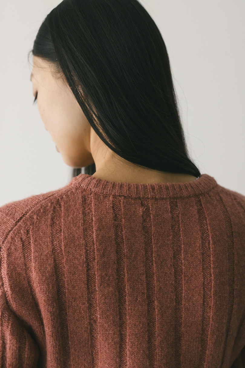 バックリボンリブニット 詳細画像 PNK 8