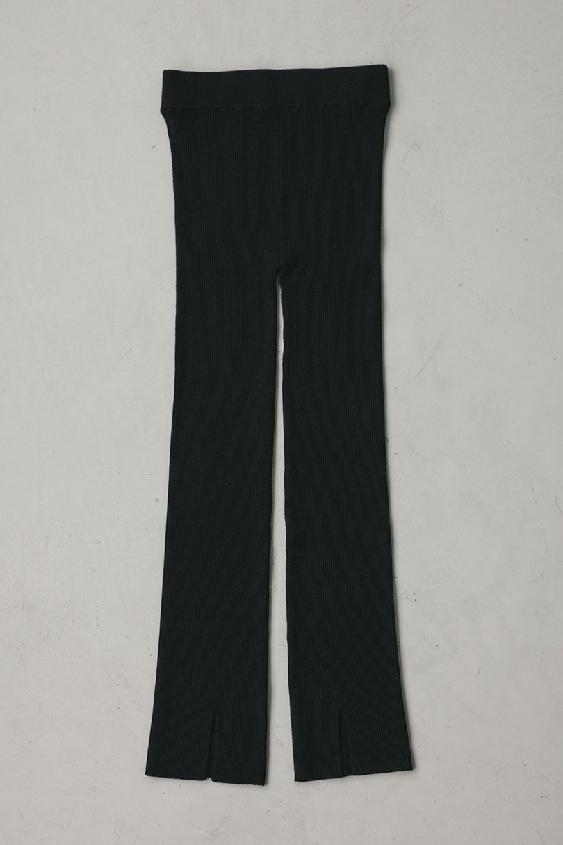 バックスリットニットレギンスパンツ 詳細画像 BLK 6
