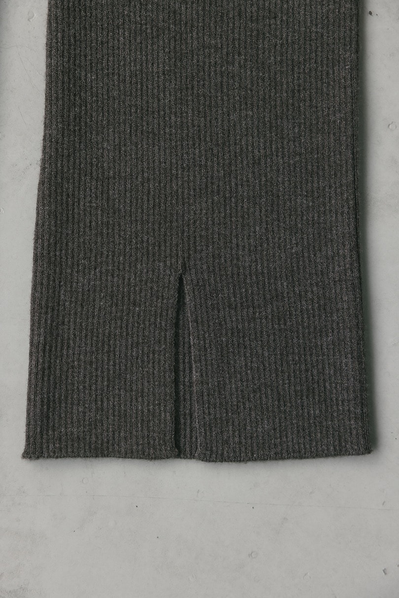 バックスリットニットレギンスパンツ 詳細画像 GRY 4