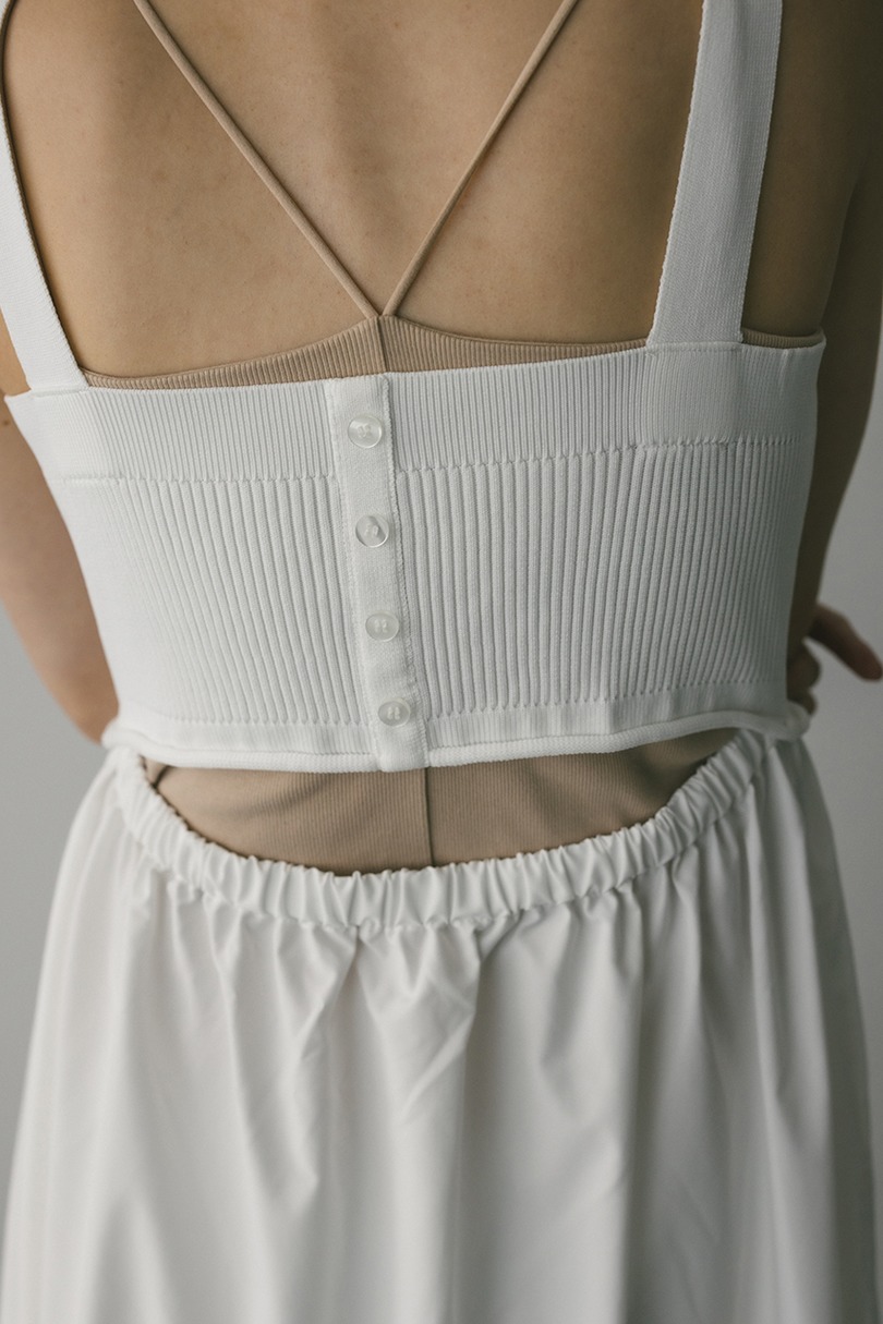 バックオープンコンビネーションワンピース 詳細画像 WHT 10