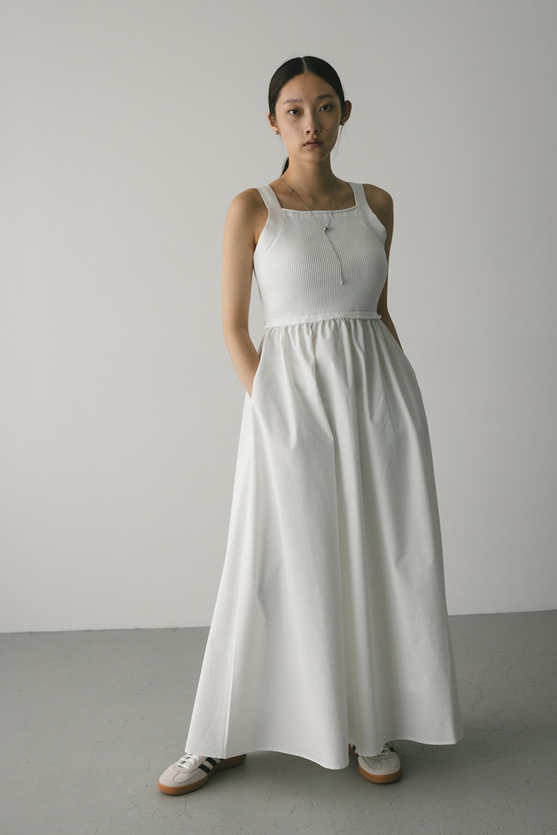バックオープンコンビネーションワンピース 詳細画像 WHT 2