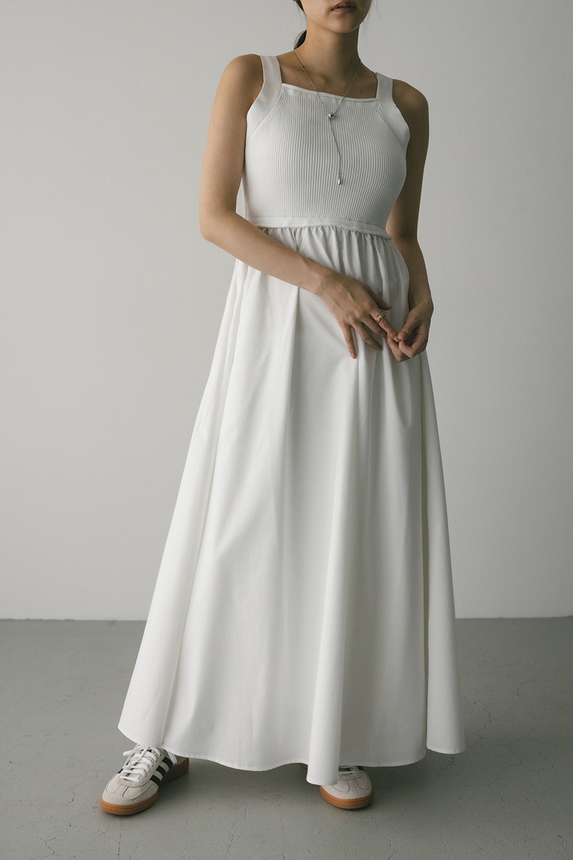 バックオープンコンビネーションワンピース 詳細画像 WHT 3