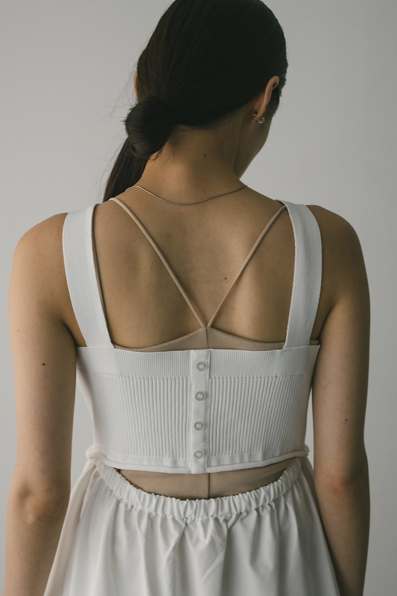 バックオープンコンビネーションワンピース 詳細画像 WHT 9