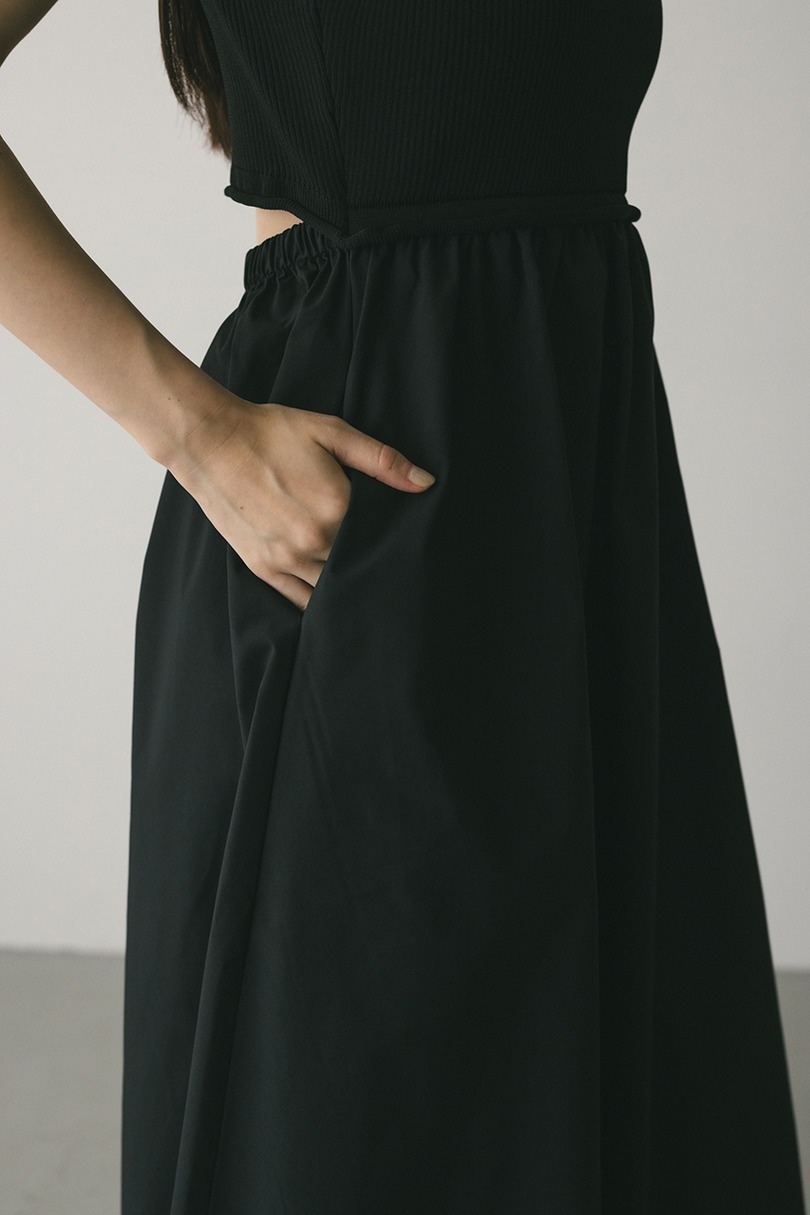 バックオープンコンビネーションワンピース 詳細画像 BLK 10