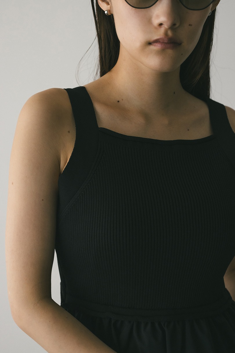 バックオープンコンビネーションワンピース 詳細画像 BLK 5