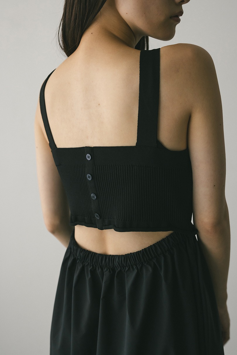 バックオープンコンビネーションワンピース 詳細画像 BLK 6