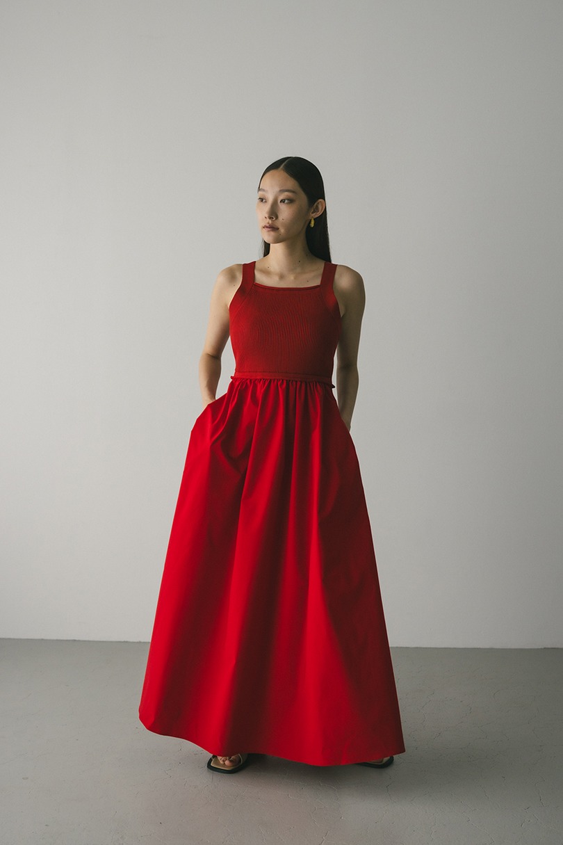 バックオープンコンビネーションワンピース