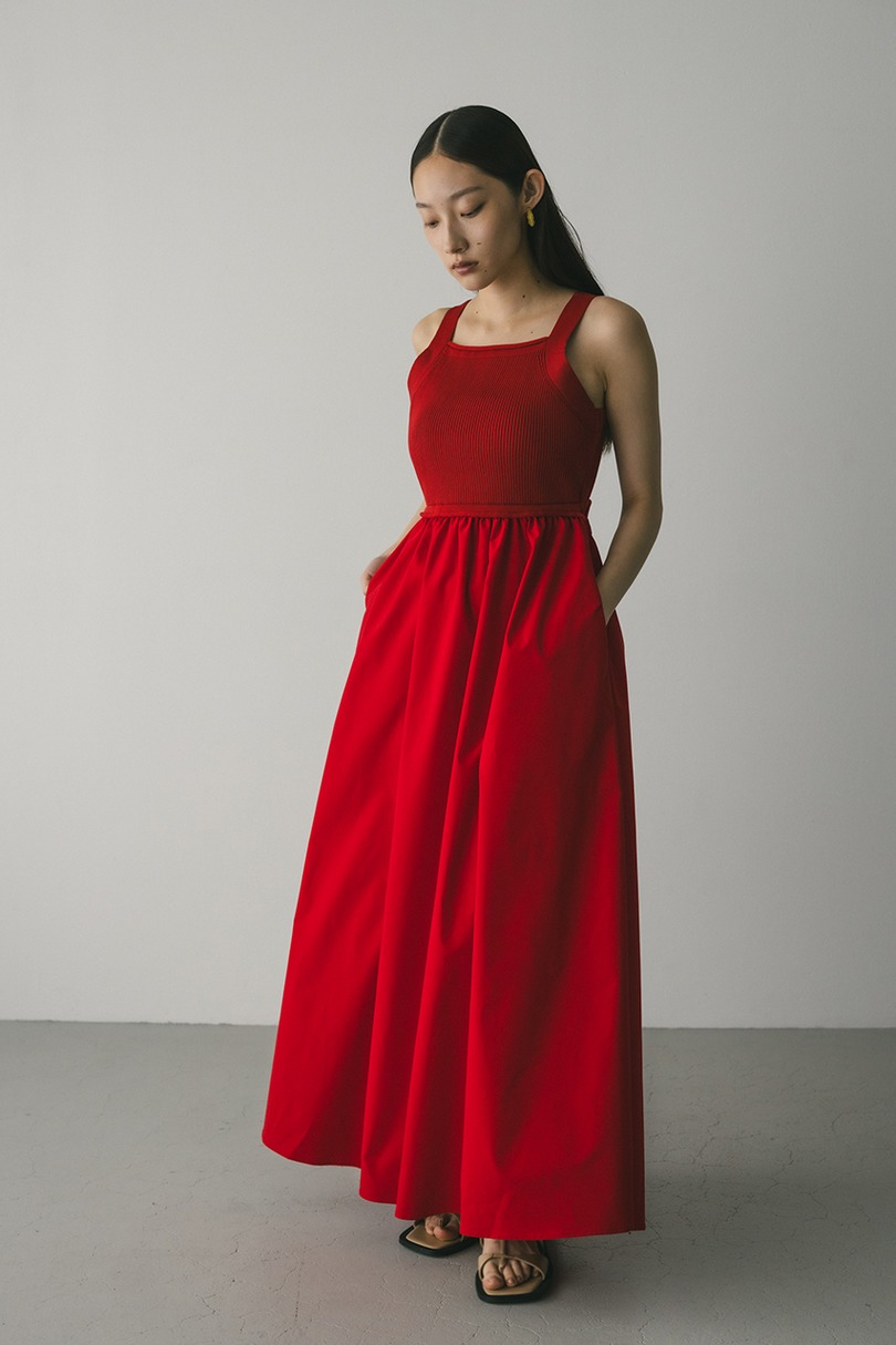 バックオープンコンビネーションワンピース 詳細画像 RED 2