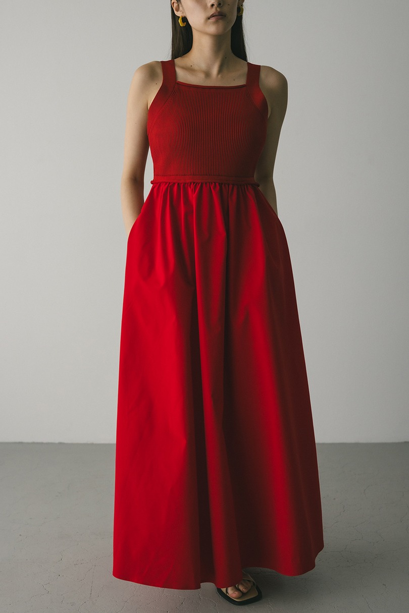 バックオープンコンビネーションワンピース 詳細画像 RED 4