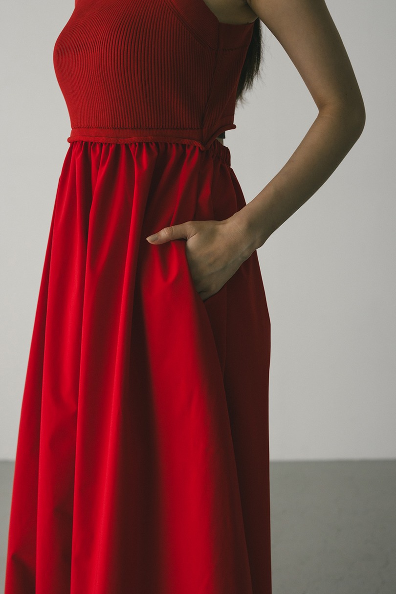 バックオープンコンビネーションワンピース 詳細画像 RED 7