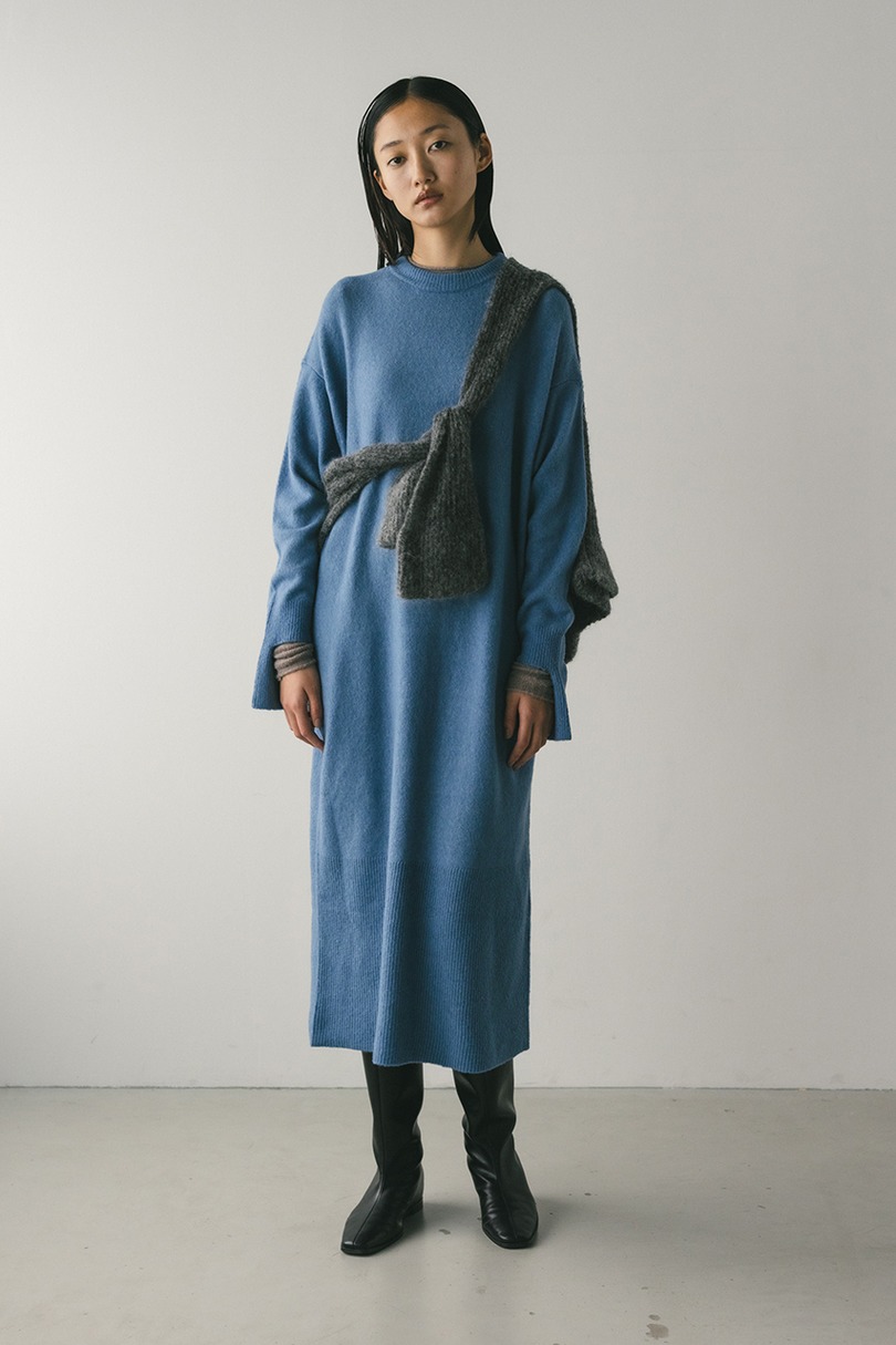 ルーズウールニットワンピース