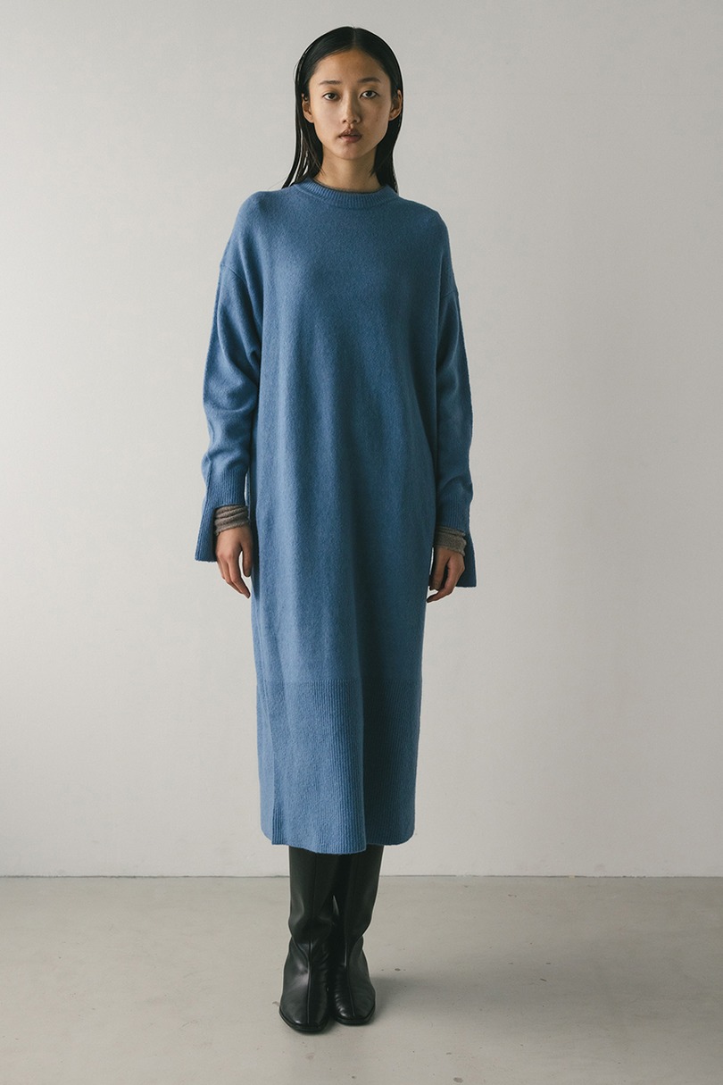 ルーズウールニットワンピース 詳細画像 BLU 2