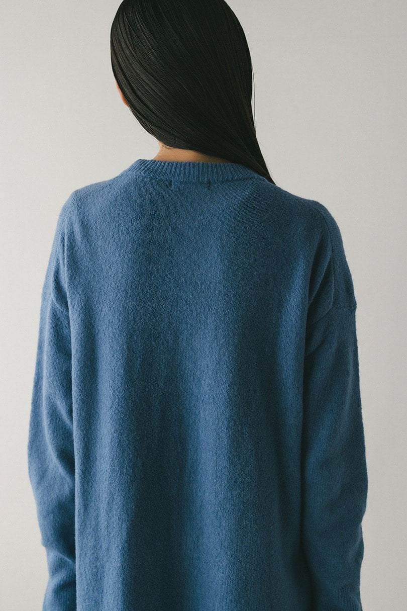 ルーズウールニットワンピース 詳細画像 BLU 8