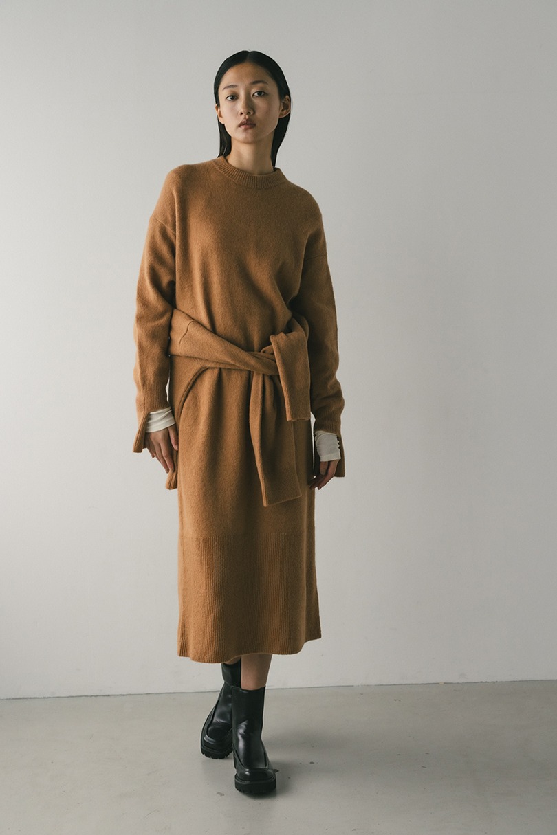 ルーズウールニットワンピース