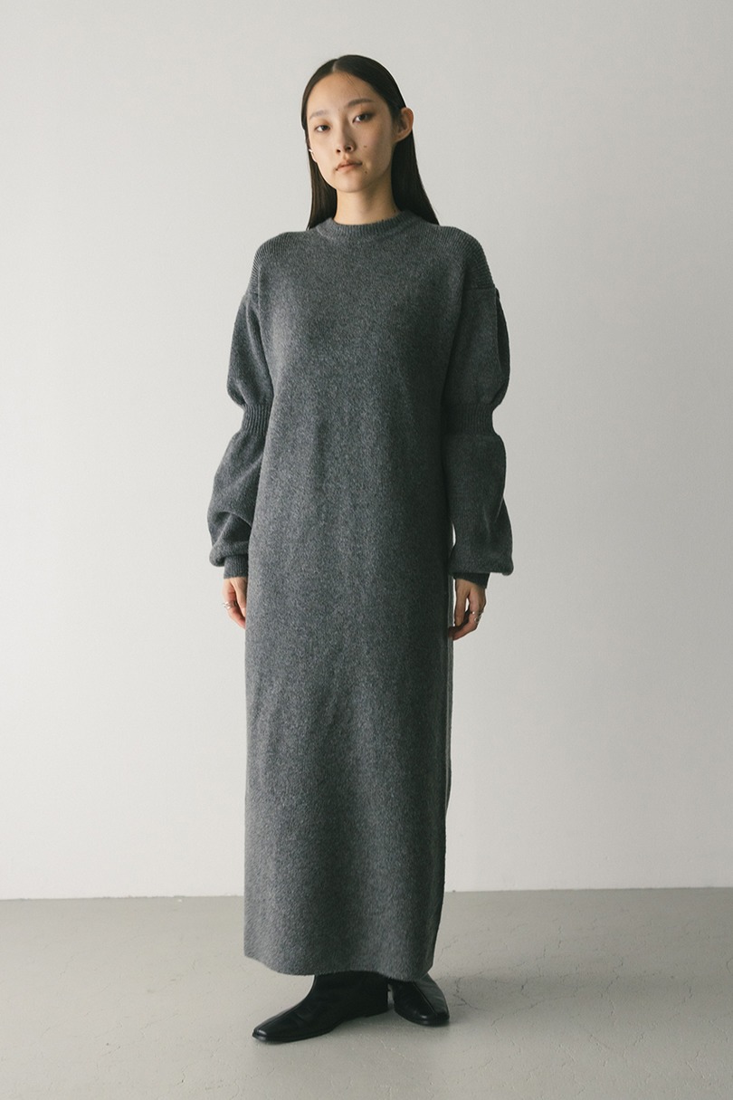キャンディースリーブニットワンピース 詳細画像 GRY 3