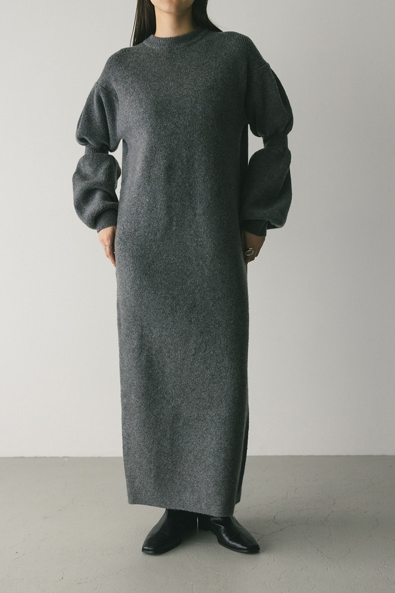 キャンディースリーブニットワンピース 詳細画像 GRY 4