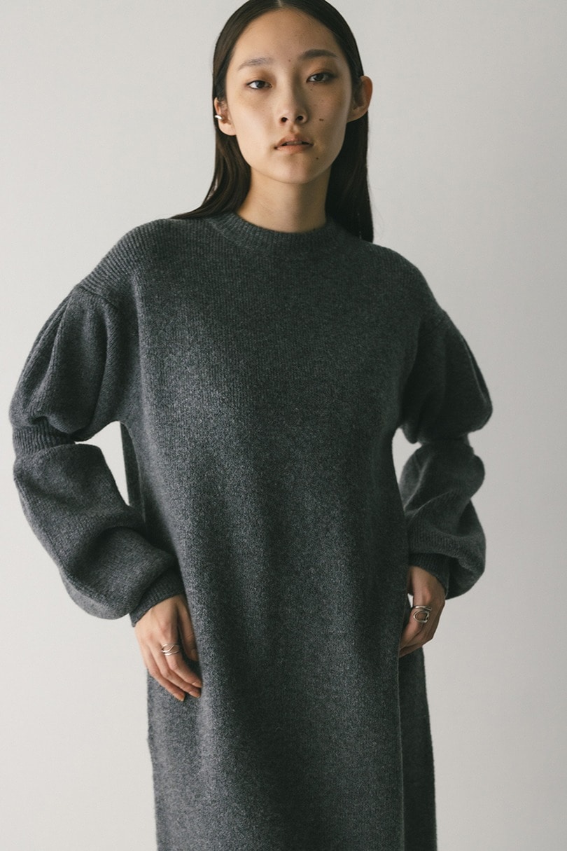 キャンディースリーブニットワンピース 詳細画像 GRY 5