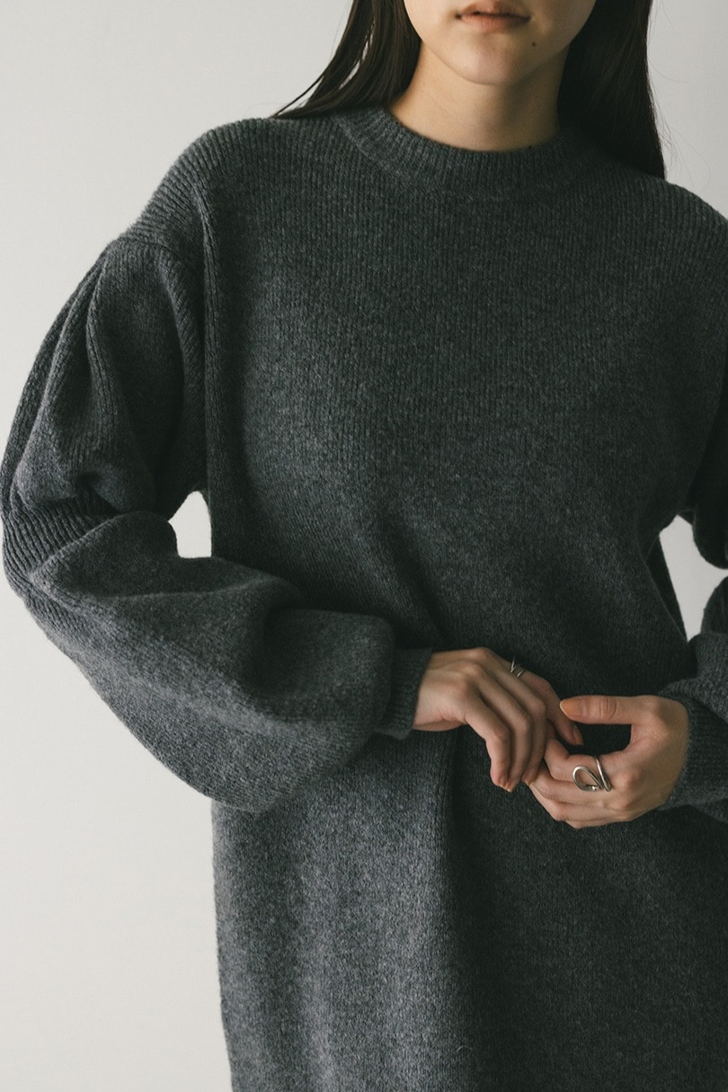 キャンディースリーブニットワンピース 詳細画像 GRY 7