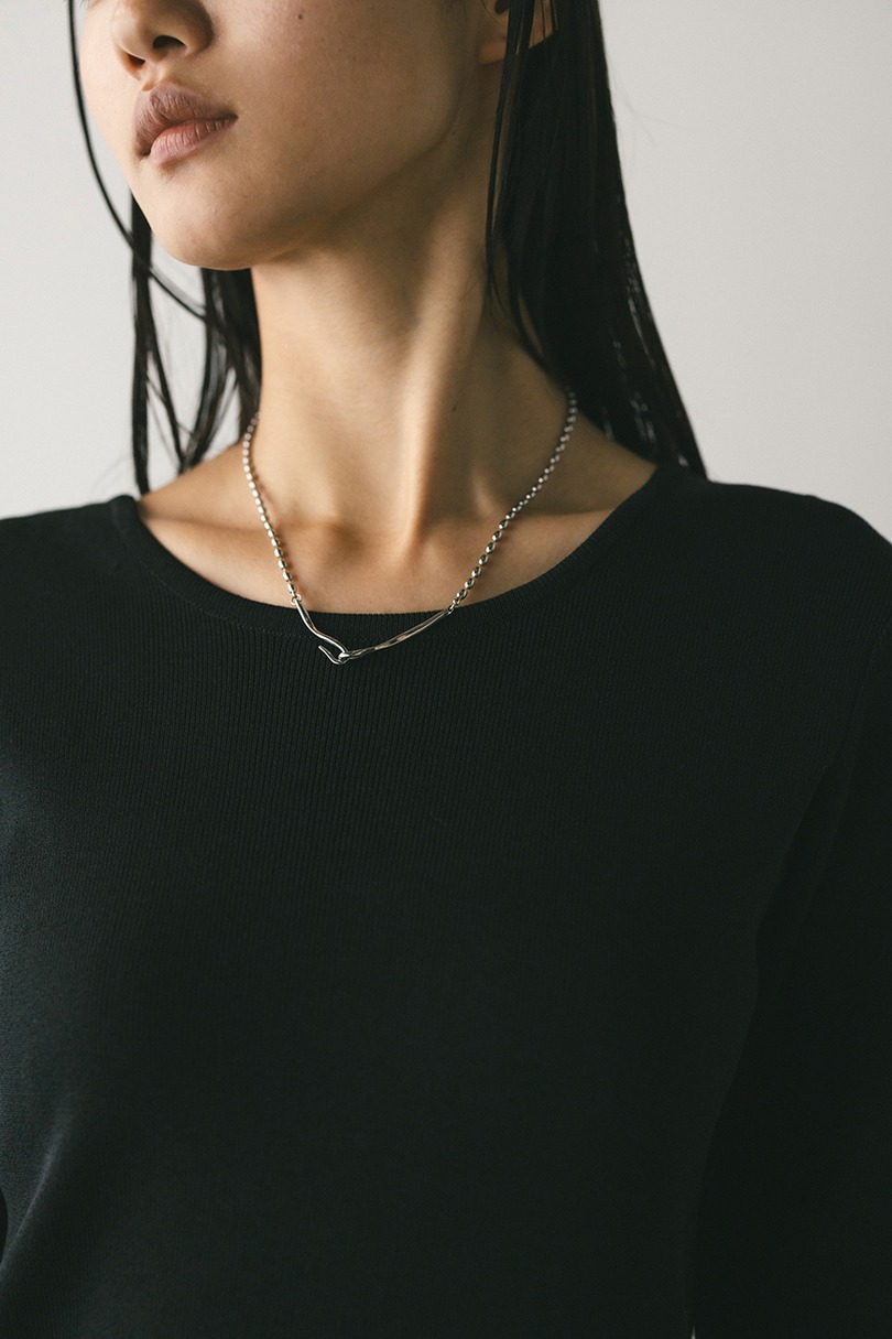 2ピースバルーンペプラムニットワンピース 詳細画像 BLK 5