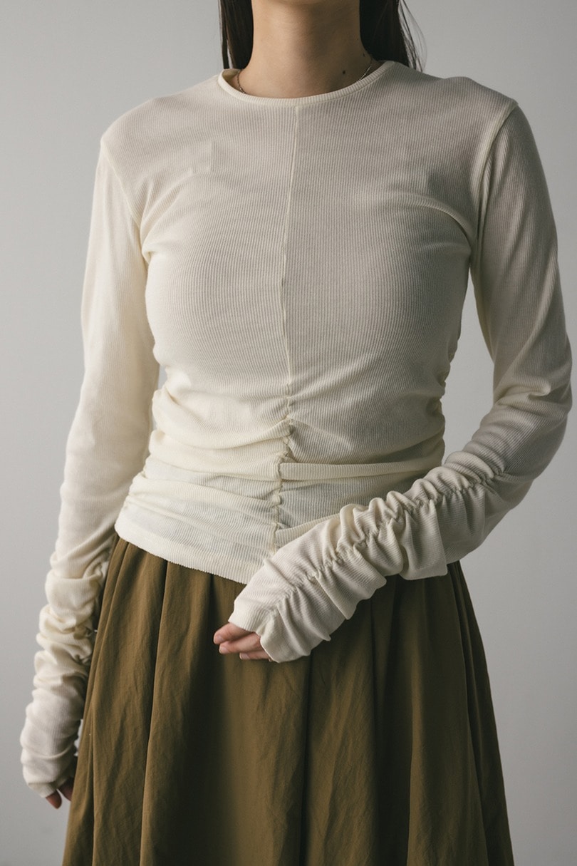 ギャザーソフトリブカットトップ 詳細画像 IVOY 3