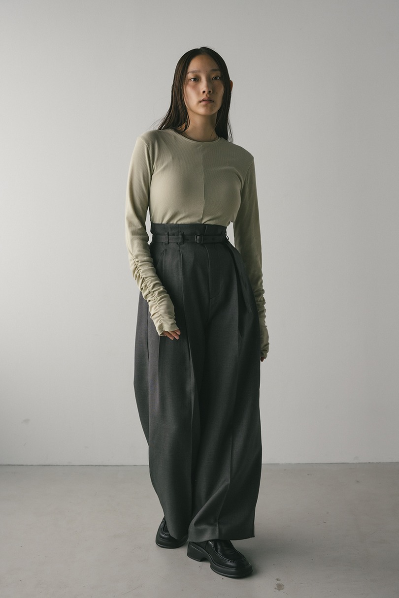 ギャザーソフトリブカットトップ 詳細画像 MINT 2