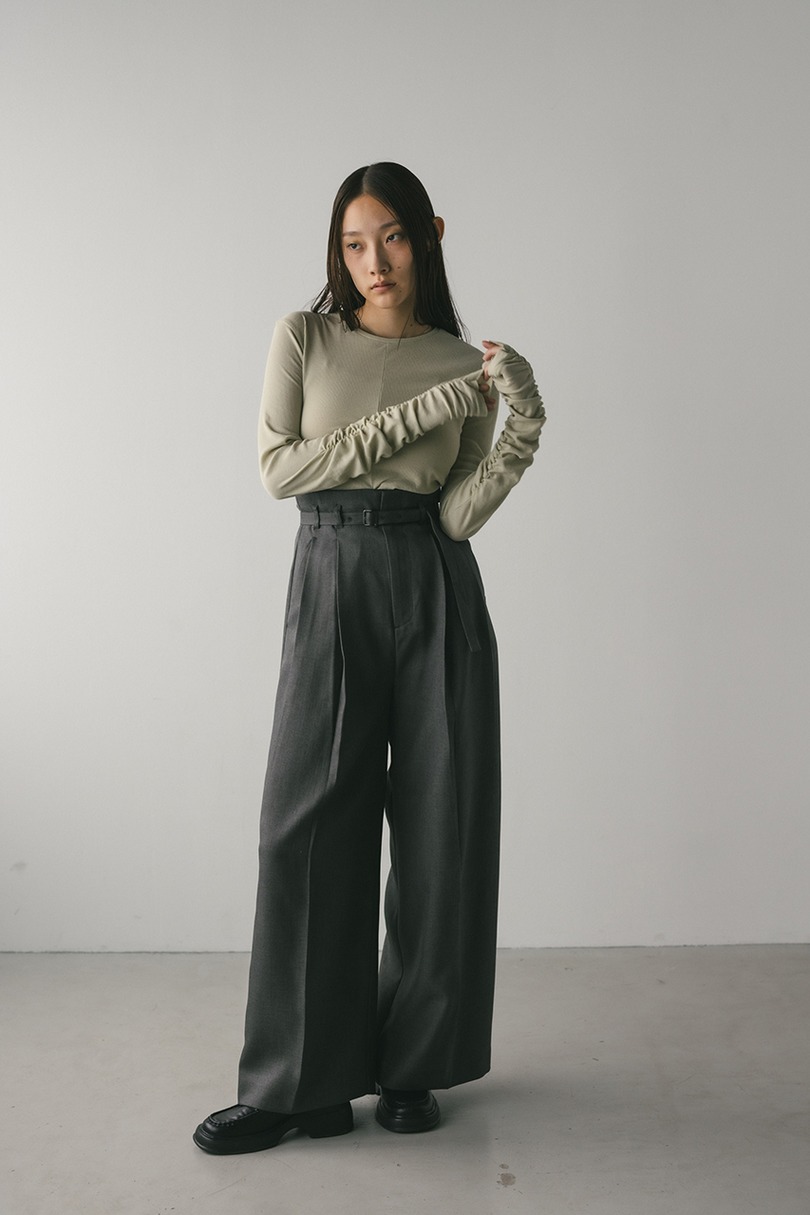 ギャザーソフトリブカットトップ 詳細画像 MINT 3