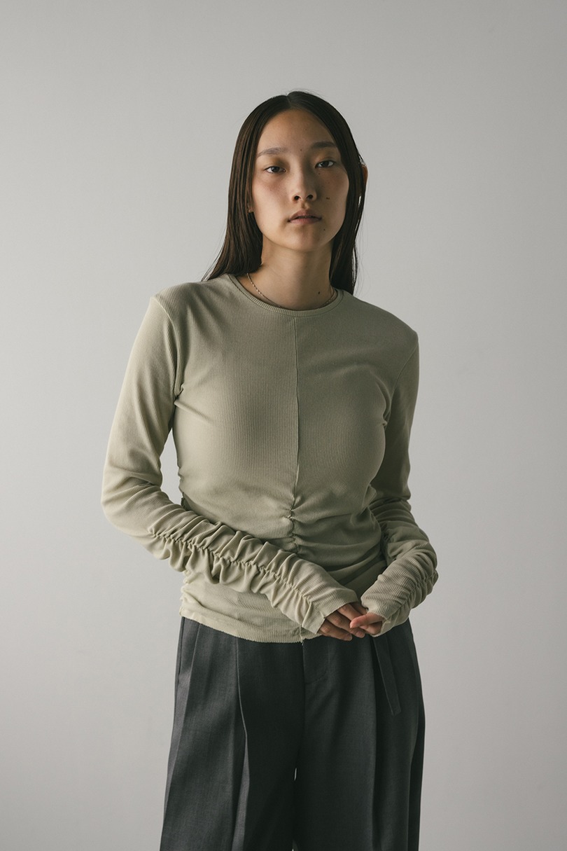 ギャザーソフトリブカットトップ 詳細画像 MINT 4