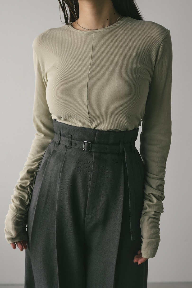 ギャザーソフトリブカットトップ 詳細画像 MINT 6