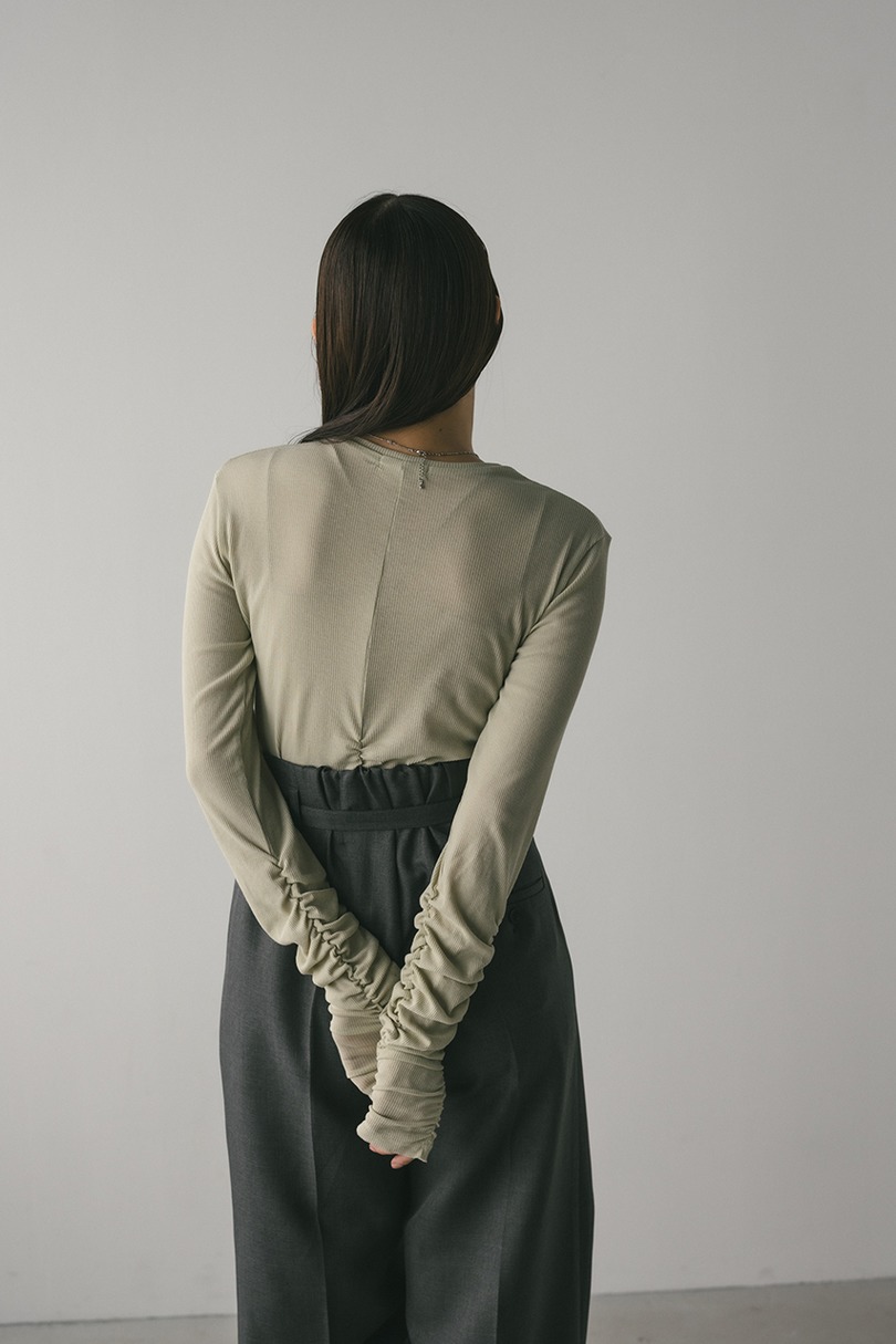 ギャザーソフトリブカットトップ 詳細画像 MINT 7