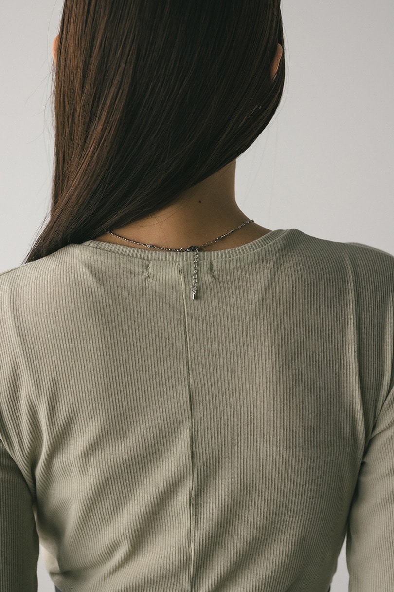 ギャザーソフトリブカットトップ 詳細画像 MINT 9