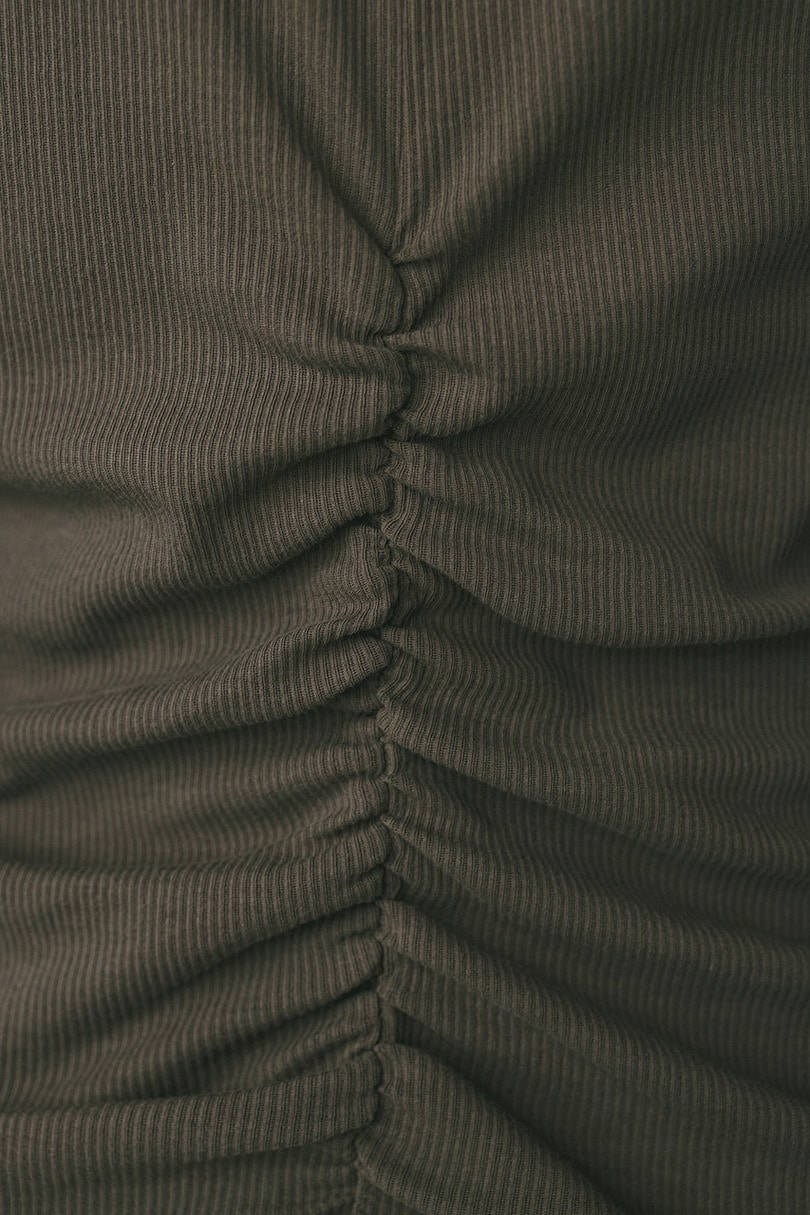 ギャザーソフトリブカットトップ 詳細画像 GRY 10