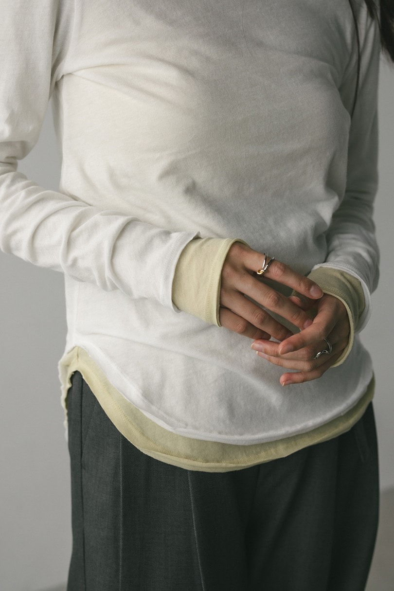 ロングスリーブスキントップ 詳細画像 WHT 8