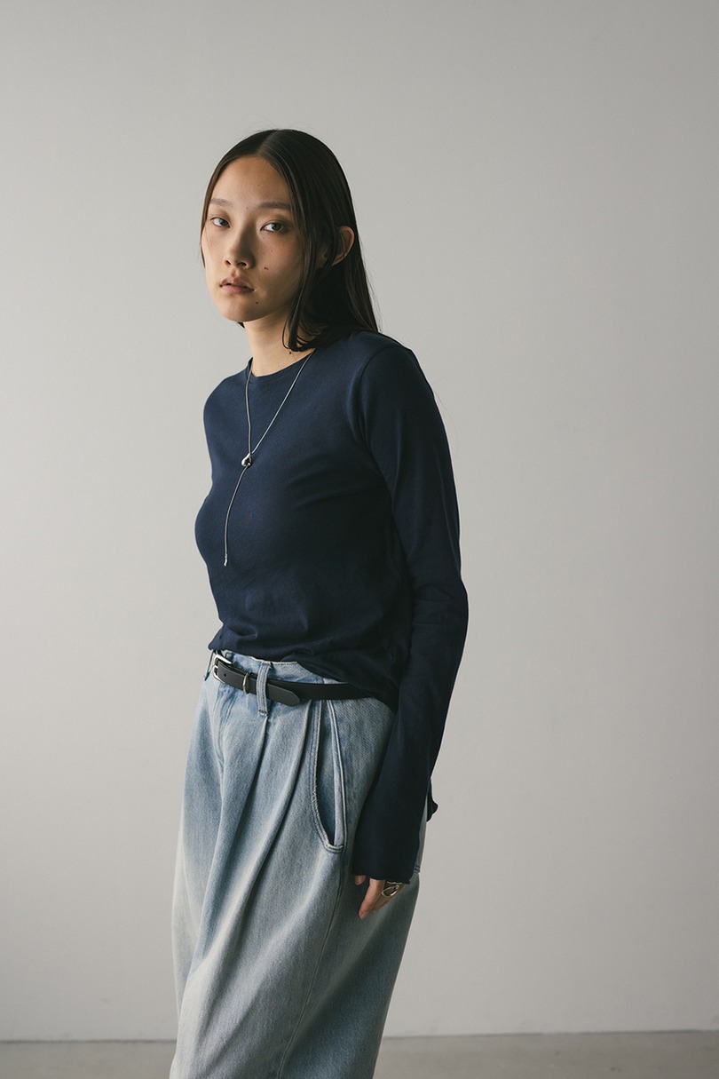 ロングスリーブスキントップ 詳細画像 NVY 3