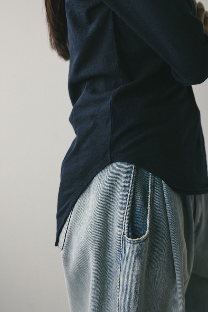 ロングスリーブスキントップ 詳細画像 NVY 7